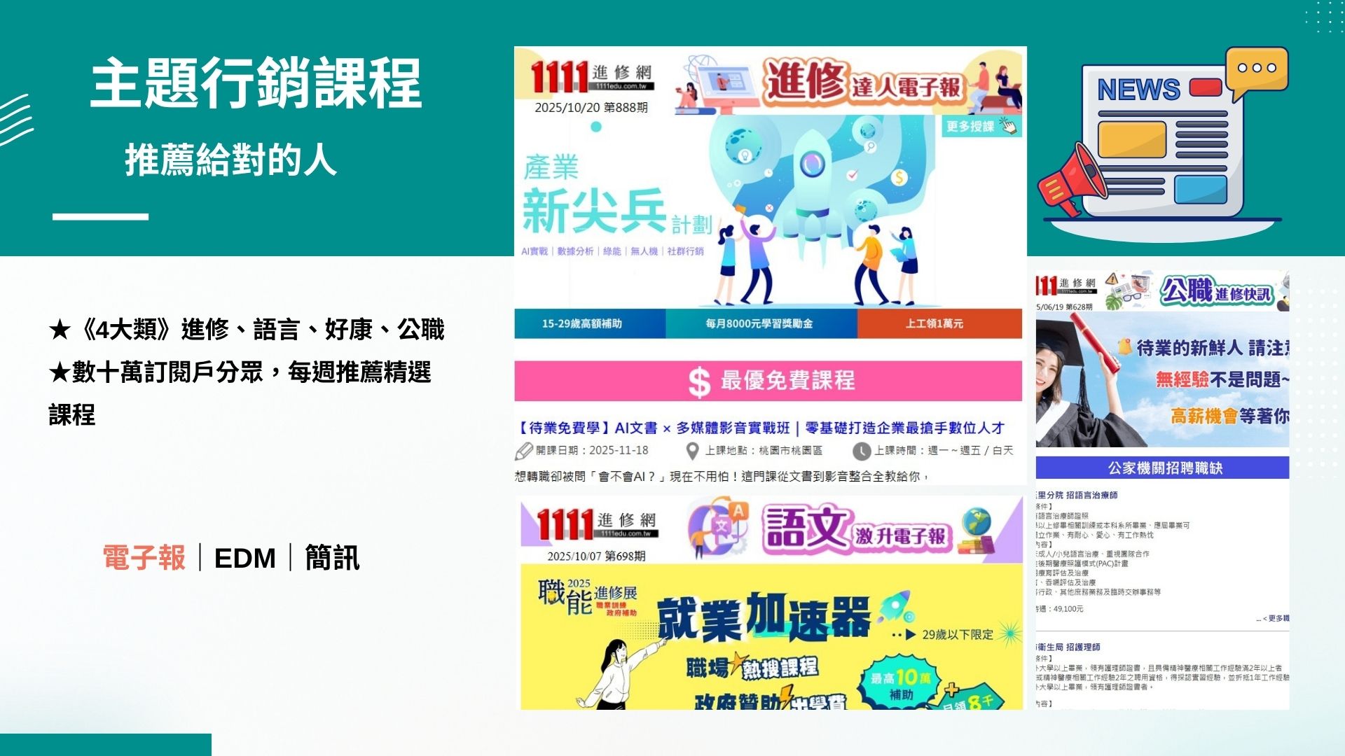 主題行銷課程|電子報