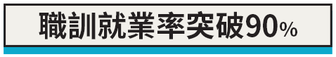 職訓就業率突破90%